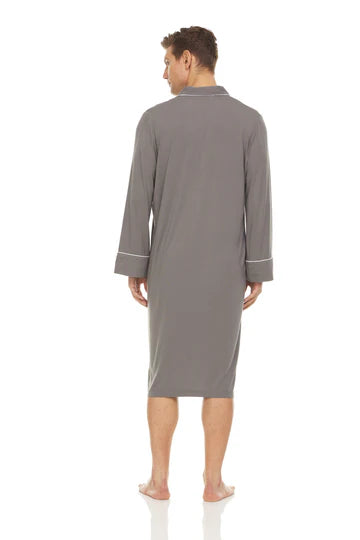 Men’s Micro Modal Nightshirt – Grey | Symmar Dream Collection