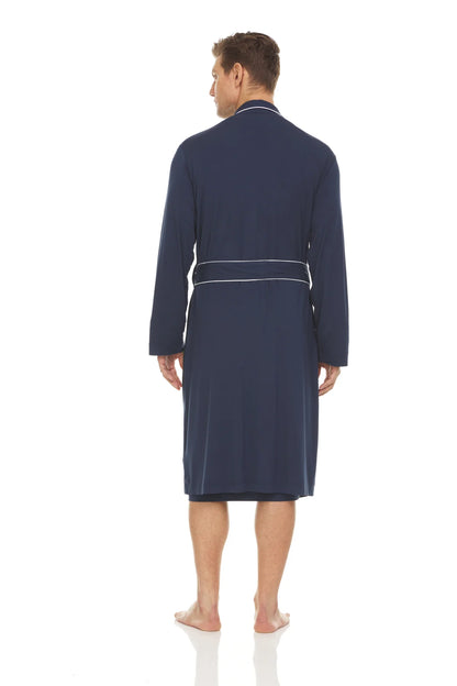 Men’s Micro Modal Robe – Navy | Symmar Dream Collection