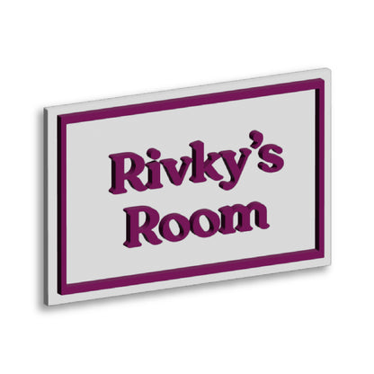 Classic Kids Bedroom Plaque