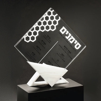 Honeycomb Simanim Cards (5) Triangular Base