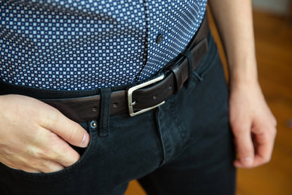 Napoli Leather Belt | Italian Hand Stained Old Leather