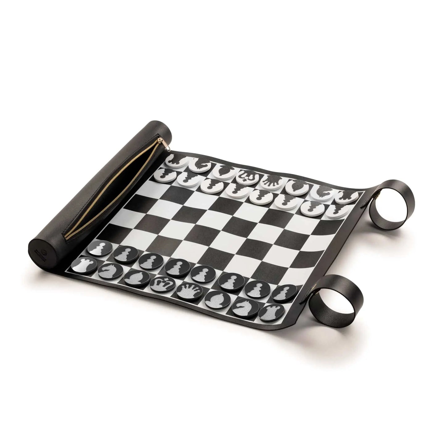 Leather Chess Roll Set