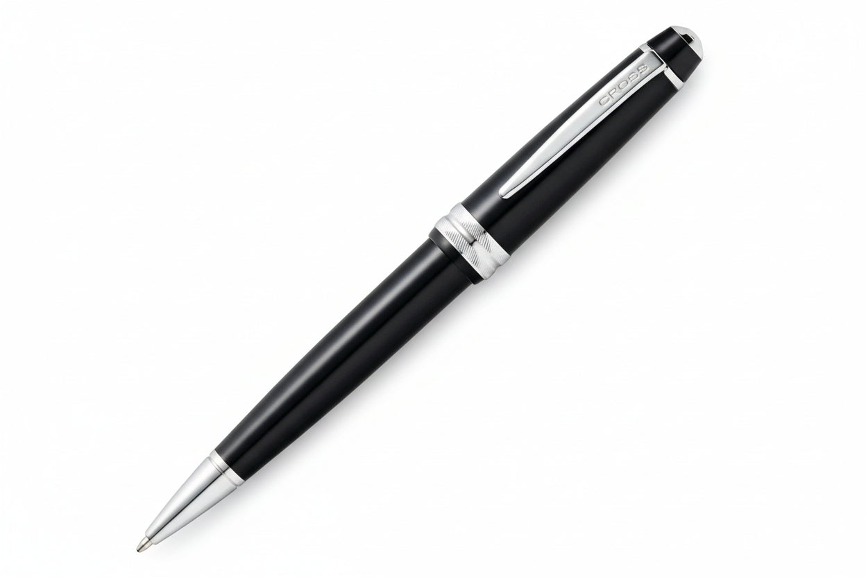 Bailey Light Glossy Black Resin Ballpoint Pen | Cross