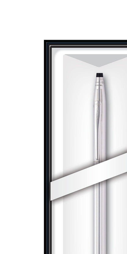 Classic Century Chrome Pen and Black Journal Set | Cross