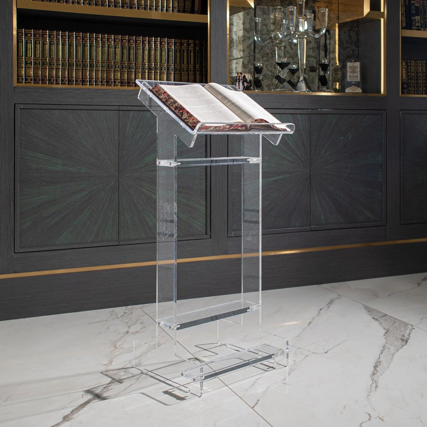 Luxe Lucite Floor Shtender