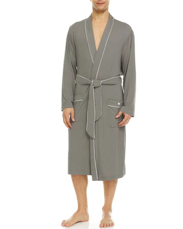 Men’s Micro Modal Robe – Grey | Symmar Dream Collection