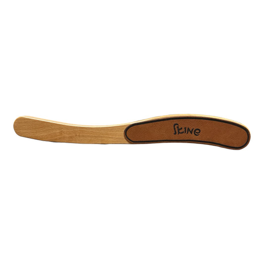 Custom Leather Hat Brush | Wooden Horsehair Brush