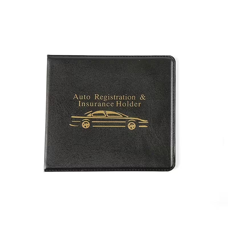 Universal Car Registration & Insurance Wallet | Sleek Vehicle Organizer