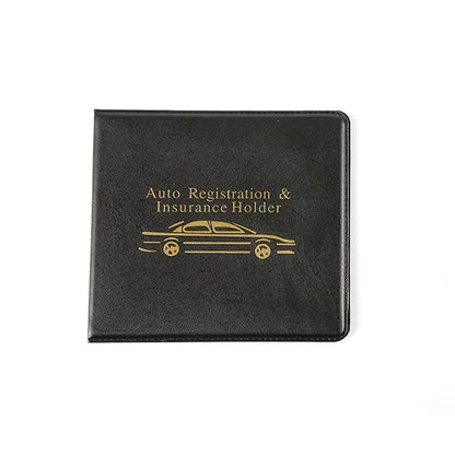 Universal Car Registration & Insurance Wallet | Sleek Vehicle Organizer