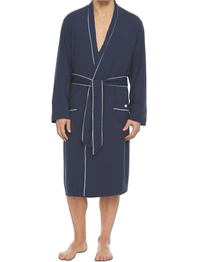 Men’s Micro Modal Robe – Navy | Symmar Dream Collection