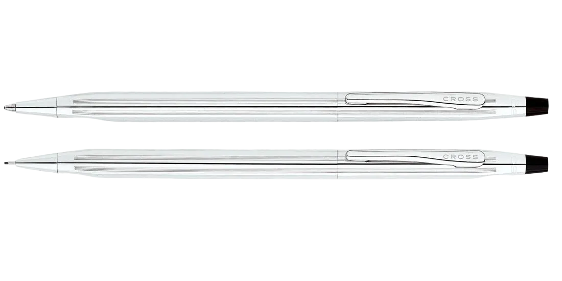 Cross Classic Century Lustrous Chrome Pen and Pencil Set