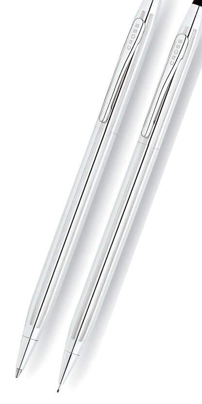 Cross Classic Century Lustrous Chrome Pen and Pencil Set