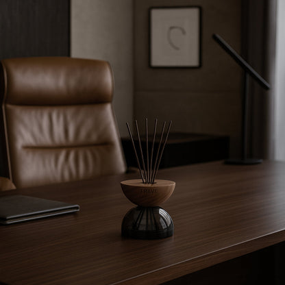 Breathe Wood Smoked Glass | Reed Diffuser | FRAVE