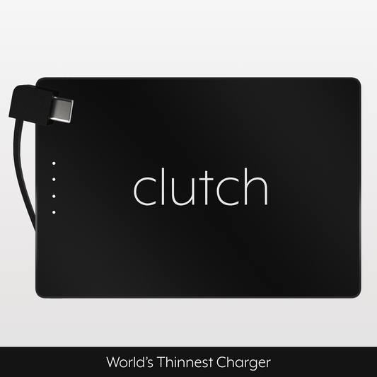 Clutch Pro USB-C portable charger in black
