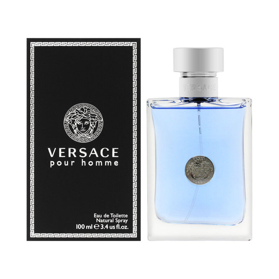 Versace Pour Homme Eau De Toilette Spray for Men | Fresh Citrus Woody Fragrance