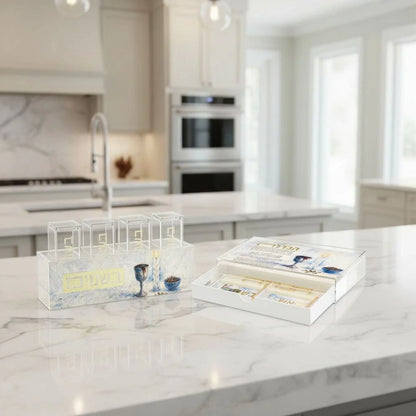 Painted Havdalah Set with Drawer