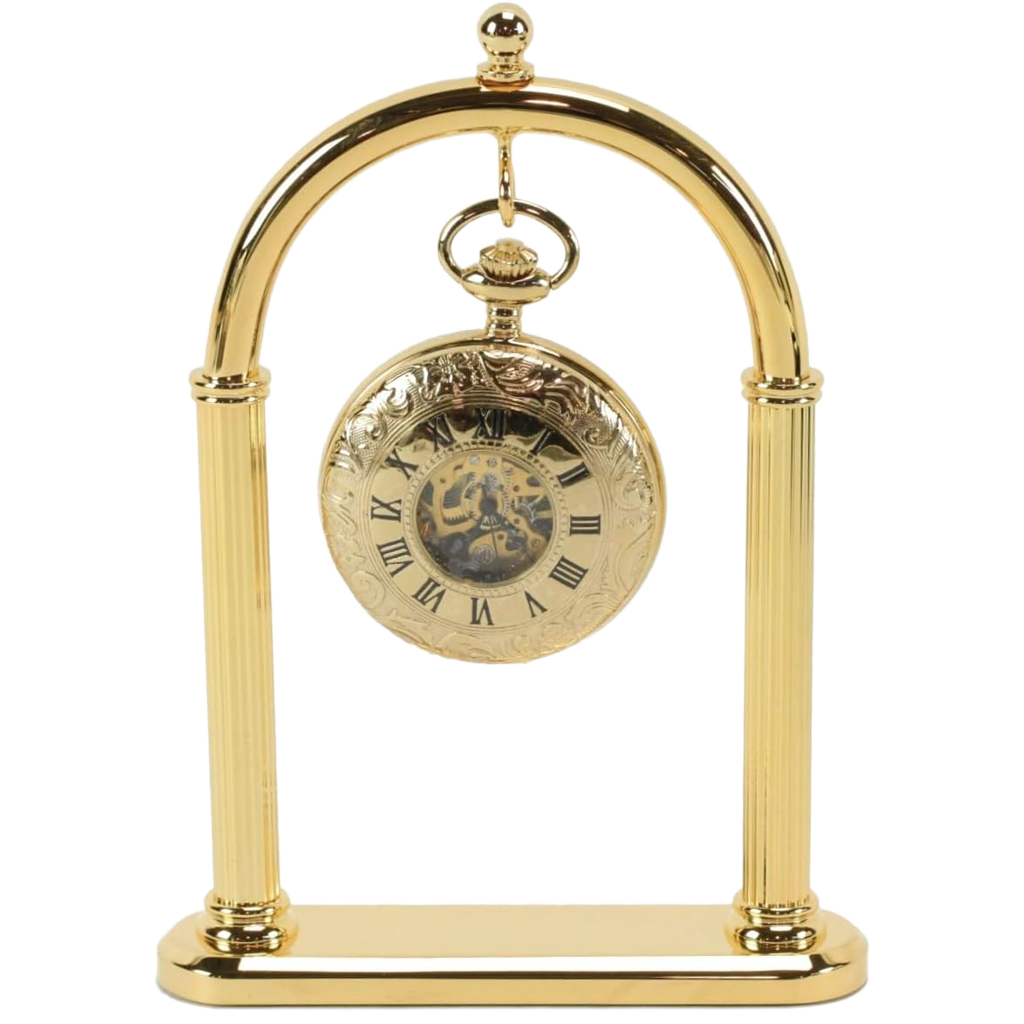 Pocket Watch Stand – Full Arch Gold